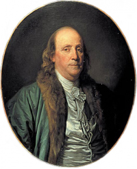 Рис 2. Бенджамин Франклин (англ. Benjamin Franklin) (17.01.1706 - 17 04. 1790)